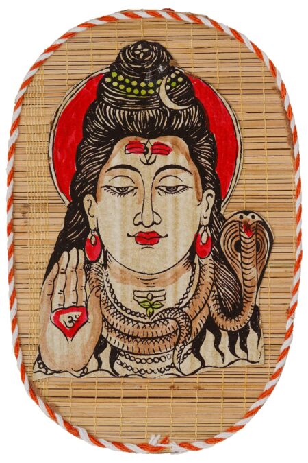Bamboo Hand Crafted Wall Hangings Of Lord Shiva For Home Decor | Bamboo Art For Wall Decor Painting
